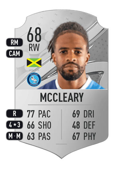 Garath McCleary Rare 68 OVR