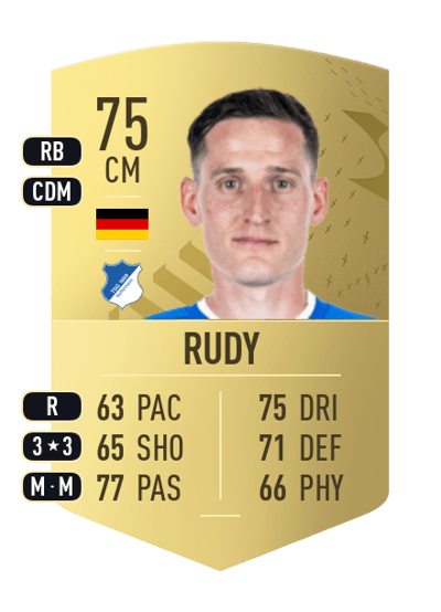 Sebastian Rudy Common 75 OVR