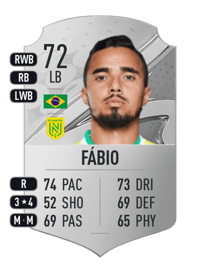 Fábio Rare 72 OVR