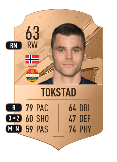 Kristoffer Tokstad Rare 63 OVR