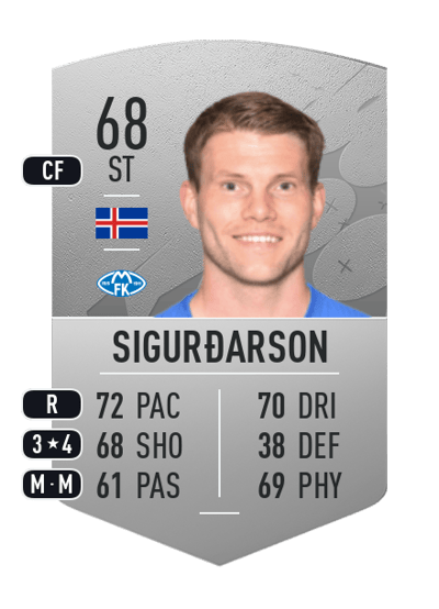 Björn Bergmann Sigurðarson Common 68 OVR