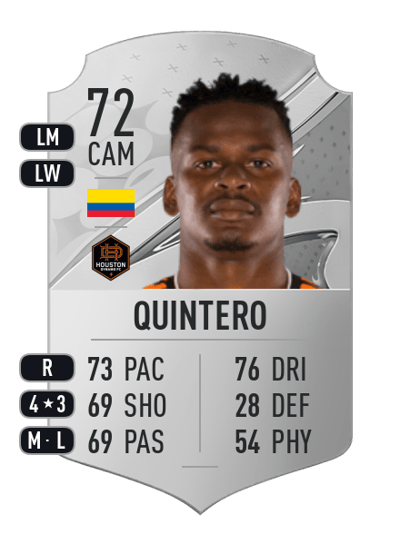 Darwin Quintero Rare 72 OVR