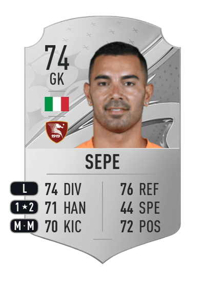 Luigi Sepe Rare 74 OVR