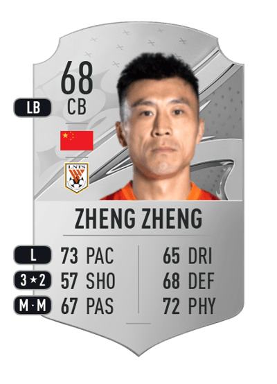 Zheng Zheng Rare 68 OVR