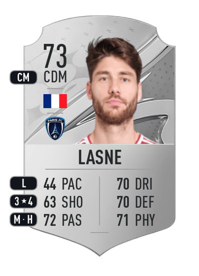 Paul Lasne Rare 73 OVR