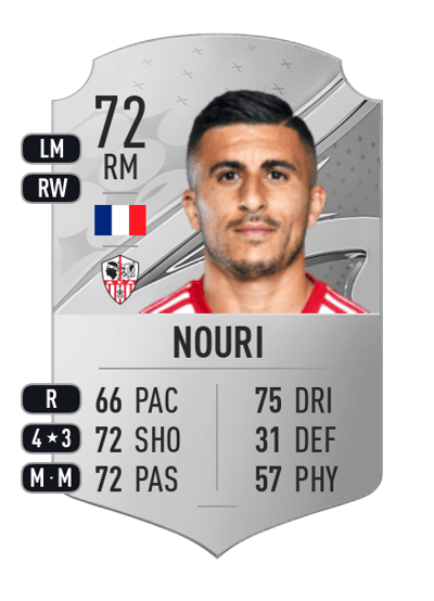 Riad Nouri Rare 72 OVR