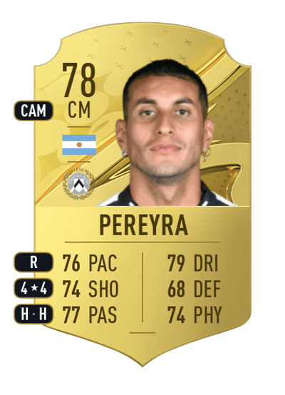 Roberto Pereyra Rare 78 OVR
