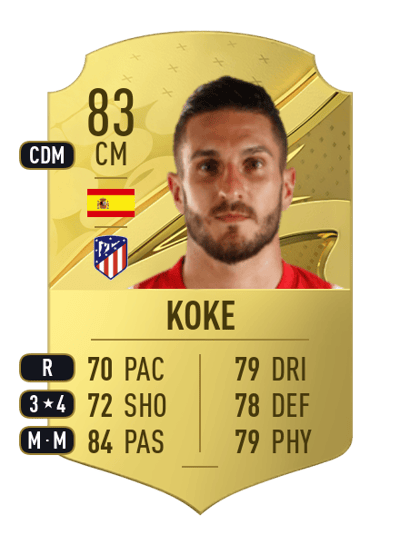 Koke Rare 83 OVR