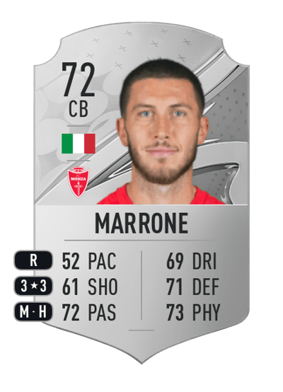 Luca Marrone Rare 72 OVR
