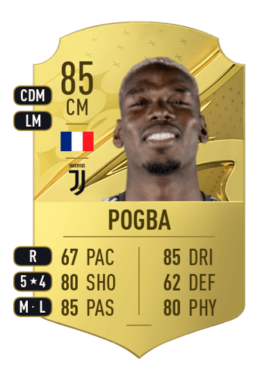 Paul Pogba Rare 85 OVR