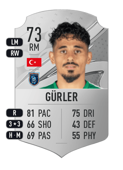 Serdar Gürler Rare 73 OVR