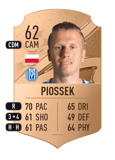 Marcus Piossek Rare 62 OVR