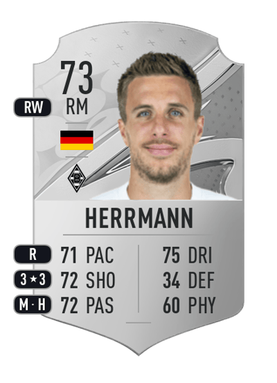 Patrick Herrmann Rare 73 OVR