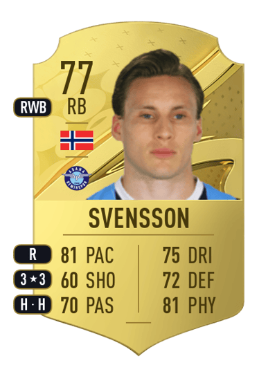 Jonas Svensson Rare 77 OVR