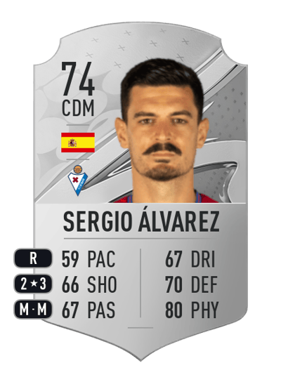 Sergio Álvarez Rare 74 OVR
