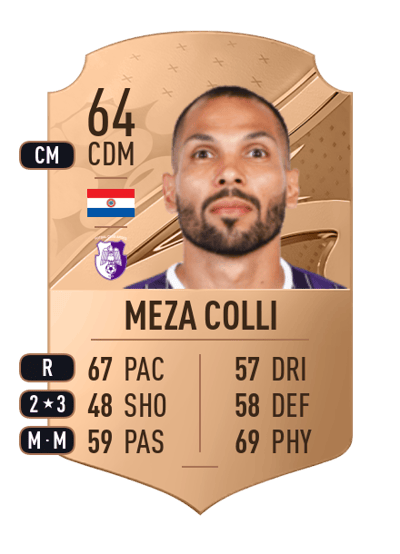 David Meza Colli Rare 64 OVR