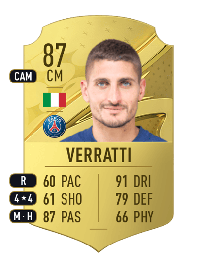 Marco Verratti Rare 87 OVR