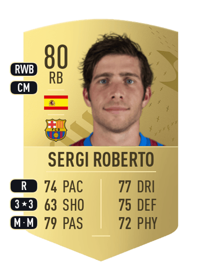 Sergi Roberto Common 80 OVR