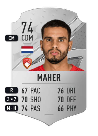 Adam Maher Rare 74 OVR