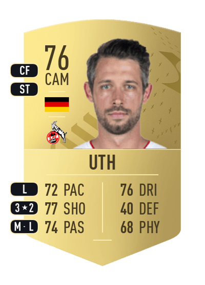 Mark Uth Common 76 OVR