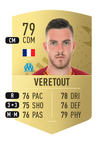 Jordan Veretout Common 79 OVR