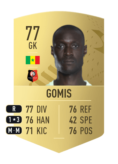 Alfred Gomis Common 77 OVR