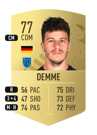 Diego Demme Common 77 OVR