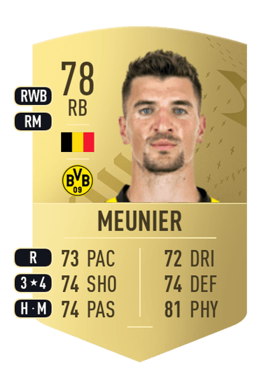 Thomas Meunier Common 78 OVR