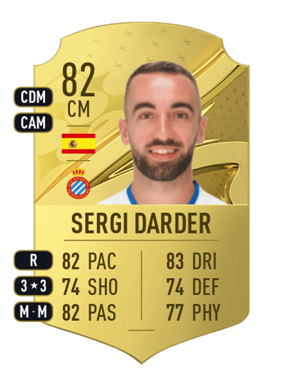 Sergi Darder Rare 82 OVR