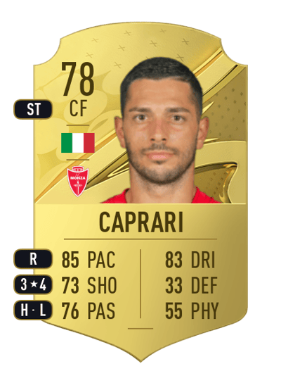 Gianluca Caprari Rare 78 OVR
