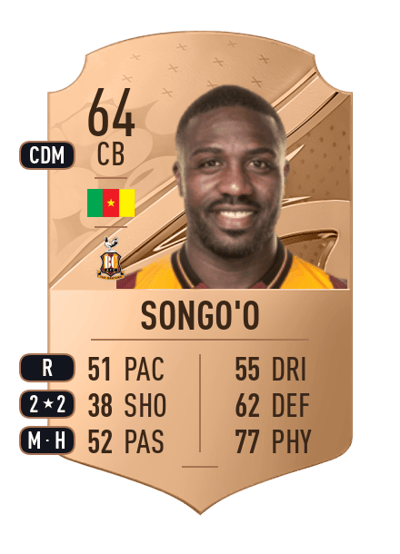 Yann Songo'o Rare 64 OVR