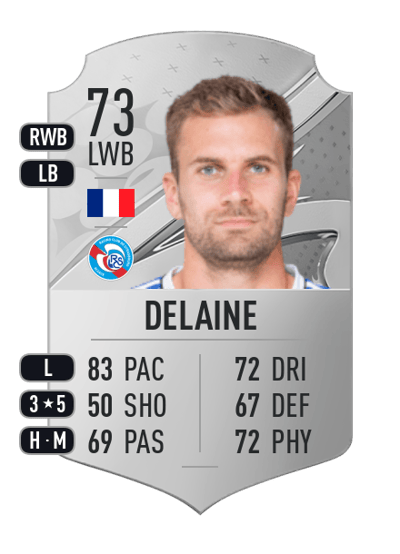 Thomas Delaine Rare 73 OVR