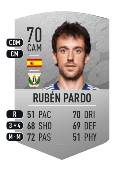 Rubén Pardo Common 70 OVR