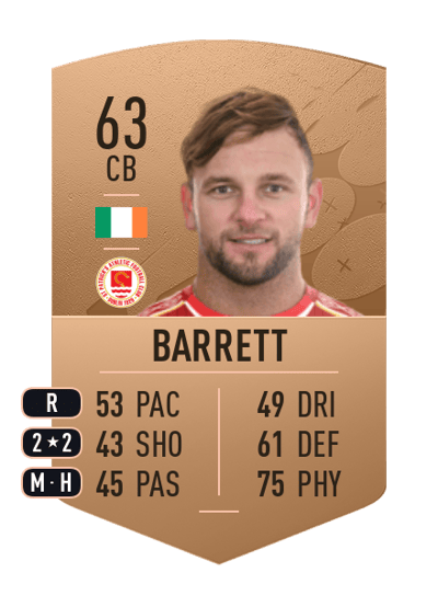 Paddy Barrett Common 63 OVR