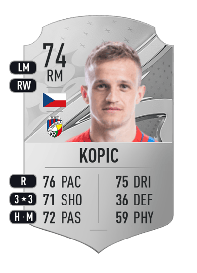 Jan Kopic Rare 74 OVR