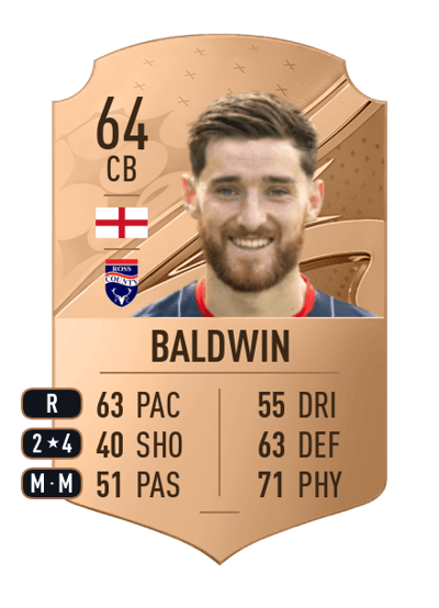 Jack Baldwin Rare 64 OVR