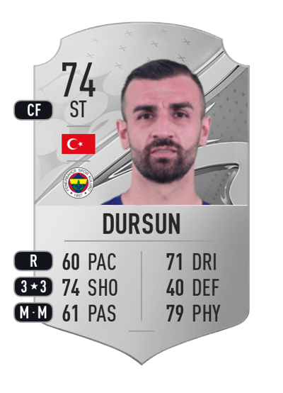 Serdar Dursun Rare 74 OVR