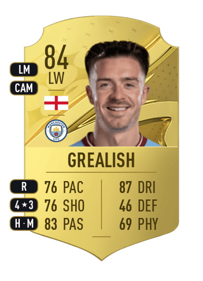 Jack Grealish Rare 84 OVR