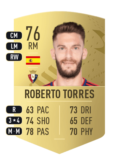 Roberto Torres Common 76 OVR