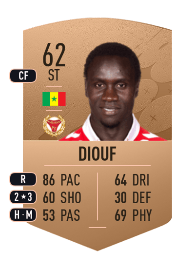 Papa Diouf Common 62 OVR