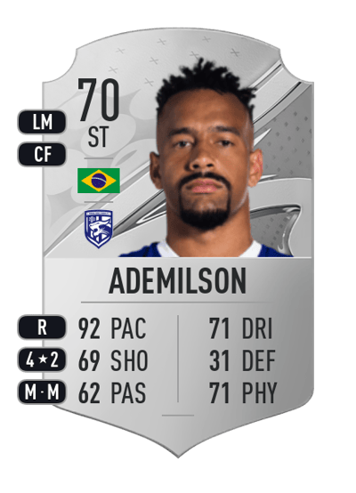 Ademilson Rare 70 OVR