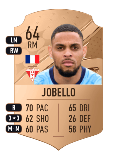 Wesley Jobello Rare 64 OVR