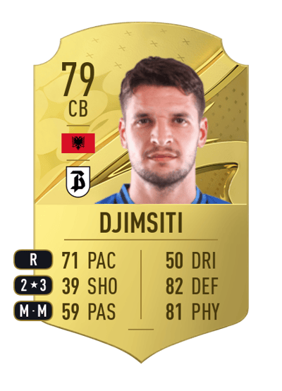 Berat Djimsiti Rare 79 OVR