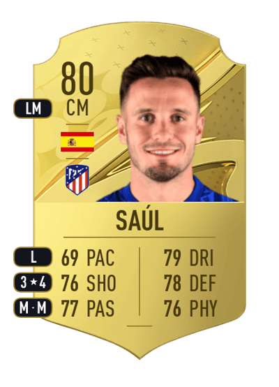 Saúl Rare 80 OVR