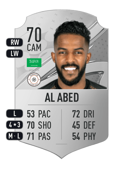 Nawaf Al Abed Rare 70 OVR