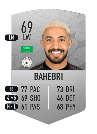 Hattan Bahebri Common 69 OVR