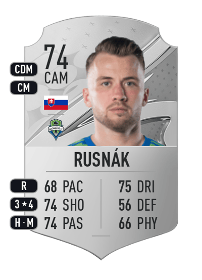 Albert Rusnák Rare 74 OVR