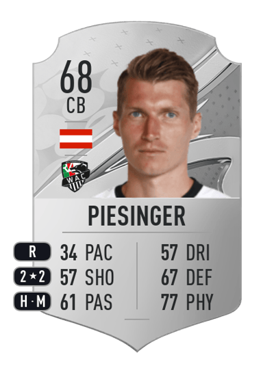 Simon Piesinger Rare 68 OVR