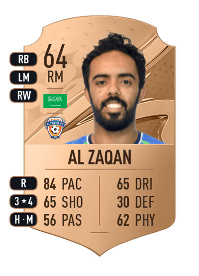 Ali Al Zaqan Rare 64 OVR