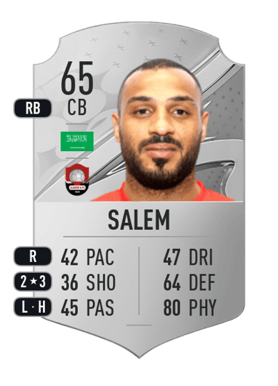 Mohammed Salem Rare 65 OVR